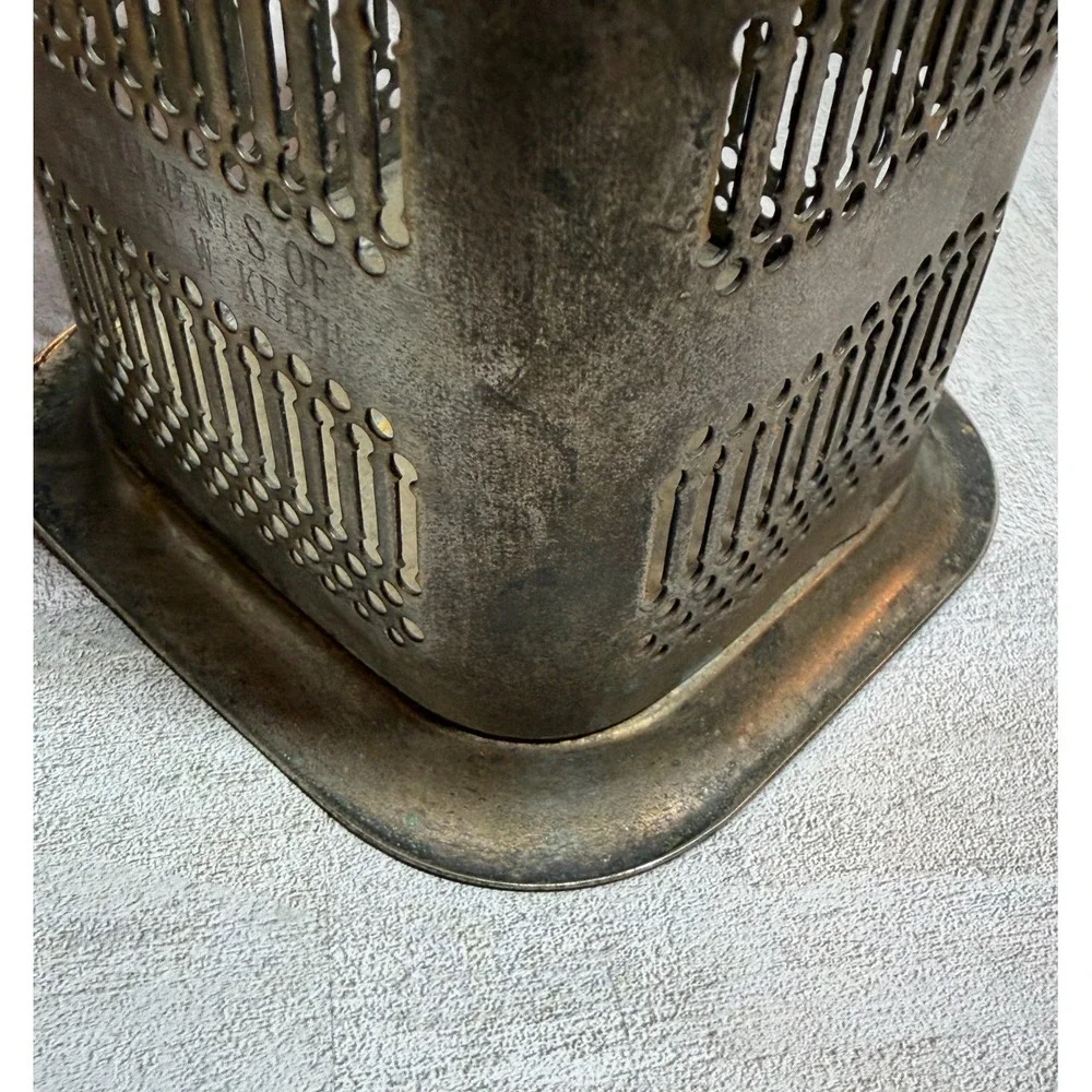 Vintage Jack Daniel's Old No. 7 Silver Plate Match Holder Made in England Caddy
